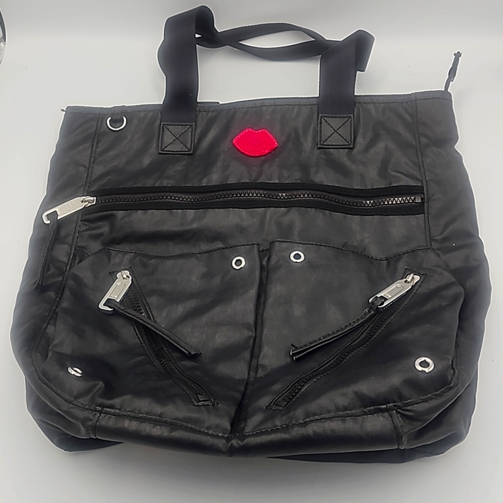 Juicy Couture Black Shoulder Bag with Red Accent
